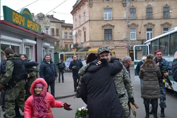 Правоохоронці повернулися із зони АТО (Фоторепортаж) — фото 1