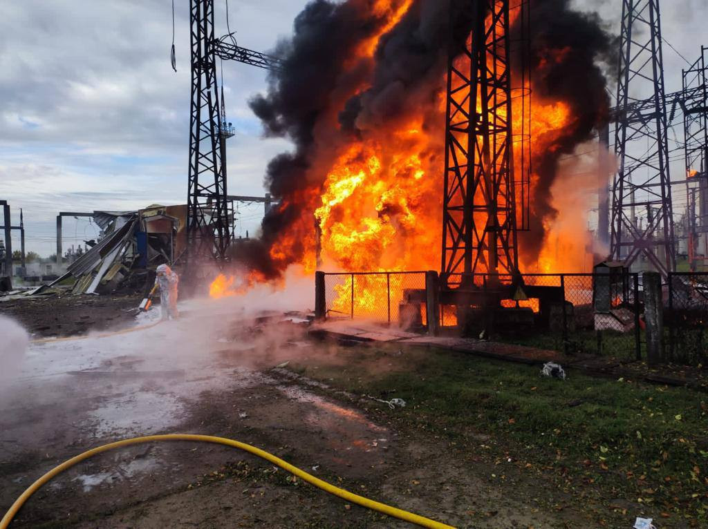 Пожежа на одному з об'єктів критичної інфраструктури