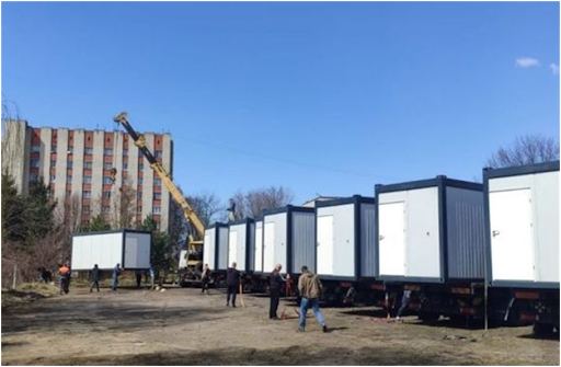 Спорудження модульного містечка на вул.Науковій