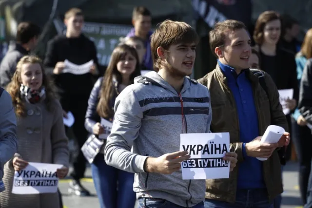 У Львові «привітали» Путіна з днем народження (Фоторепортаж) + (Відео) — фото 6
