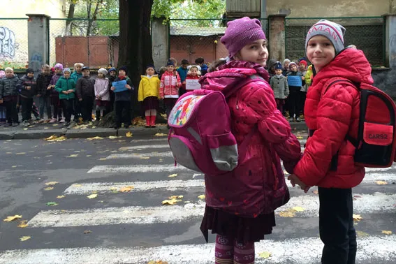 Для школярів провели практичний урок з безпеки на дорозі (Фоторепортаж) — фото 3