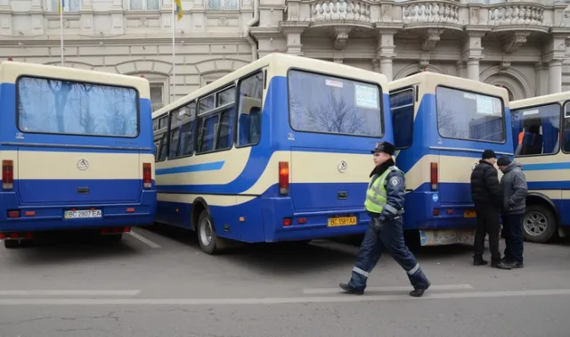 Перевізники пікетували Львівську ОДА, вимагаючи відставки керівника департаменту Лазара (Фоторепортаж) — фото 5