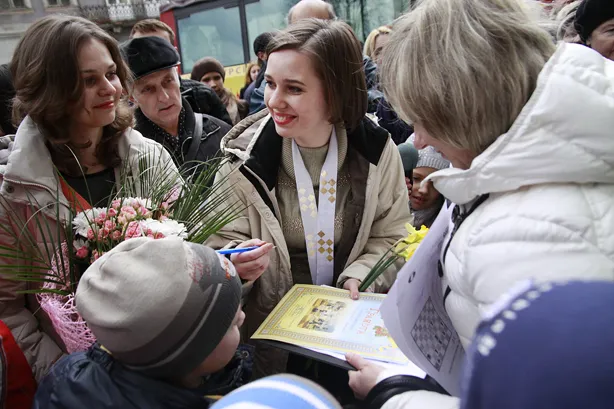 Чемпіонка світу Марія Музичук зустрілася з мером і маленькими шахістами (фото) + (відео) — фото 5